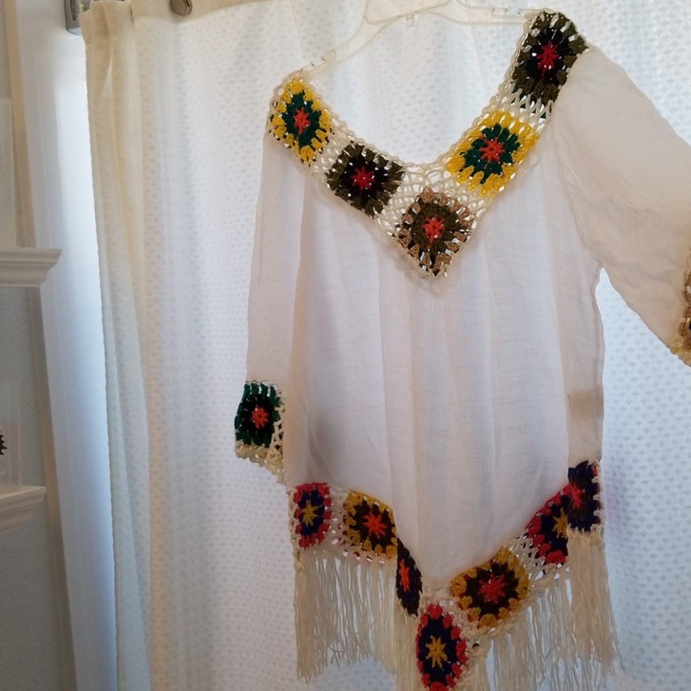 Light and breezy crochet tunic